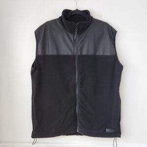 Rains Black Fleece Vest Hiking Outdoors Unisex Men's L/XL